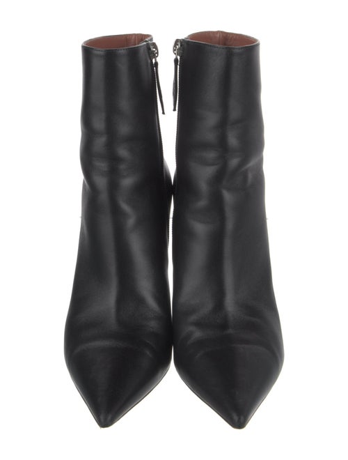 Amina Muaddi Leather Boots