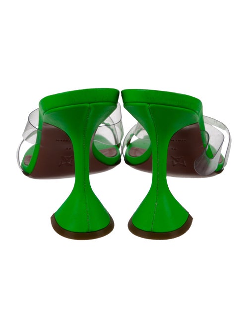 Amina Muaddi Leather Slides