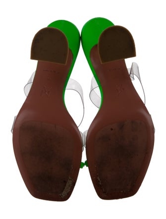 Amina Muaddi Leather Slides