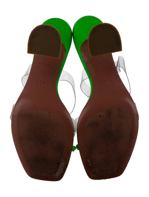 Amina Muaddi Leather Slides