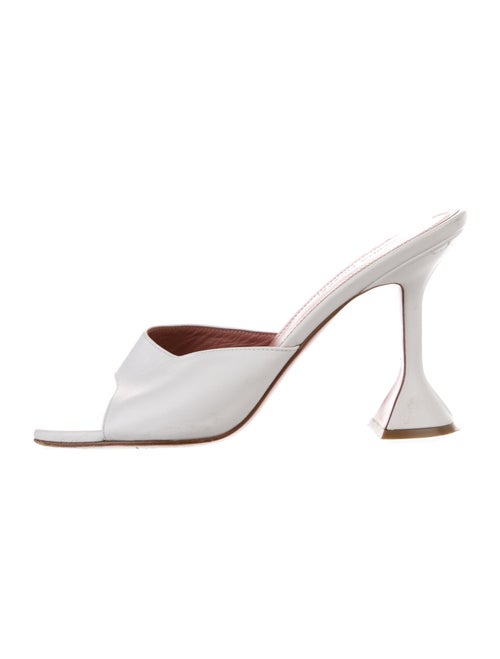 Amina Muaddi Lupita Leather Slides