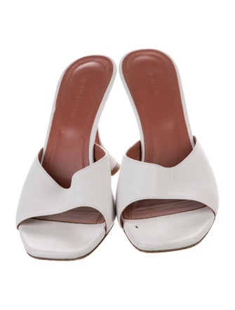 Amina Muaddi Lupita Leather Slides