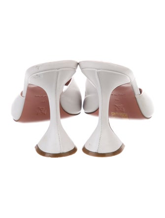 Amina Muaddi Lupita Leather Slides