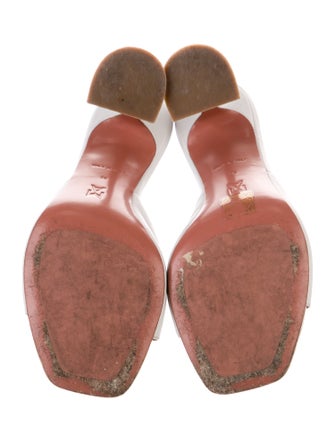 Amina Muaddi Lupita Leather Slides