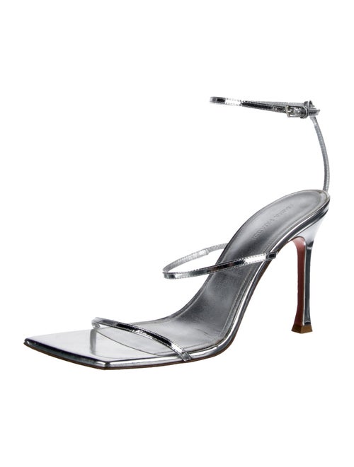 Amina Muaddi Maya Leather Sandals