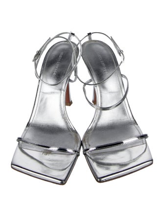 Amina Muaddi Maya Leather Sandals