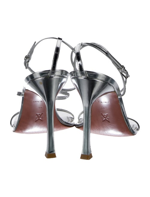 Amina Muaddi Maya Leather Sandals