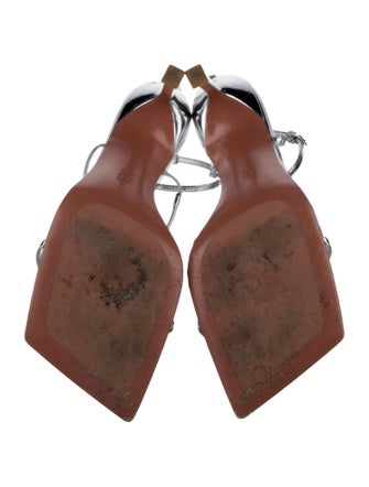 Amina Muaddi Maya Leather Sandals