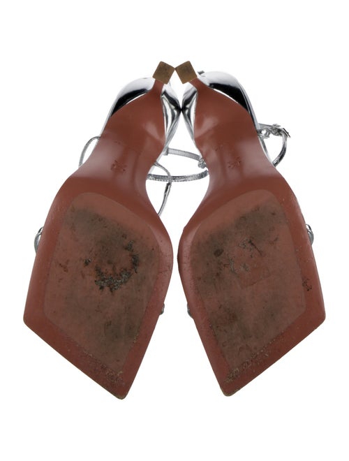 Amina Muaddi Maya Leather Sandals