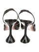Amina Muaddi Holli Patent Leather Slingback Pumps