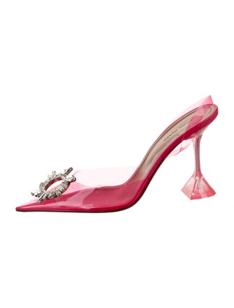 Amina Muaddi Begum PVC Slingback Pumps