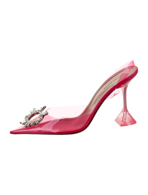 Amina Muaddi Begum PVC Slingback Pumps