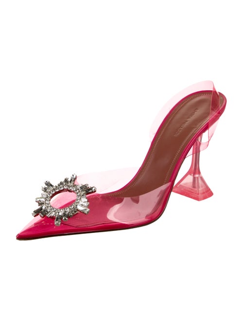Amina Muaddi Begum PVC Slingback Pumps