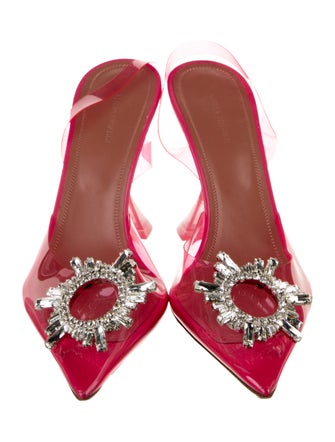 Amina Muaddi Begum PVC Slingback Pumps