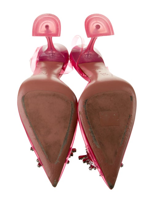 Amina Muaddi Begum PVC Slingback Pumps