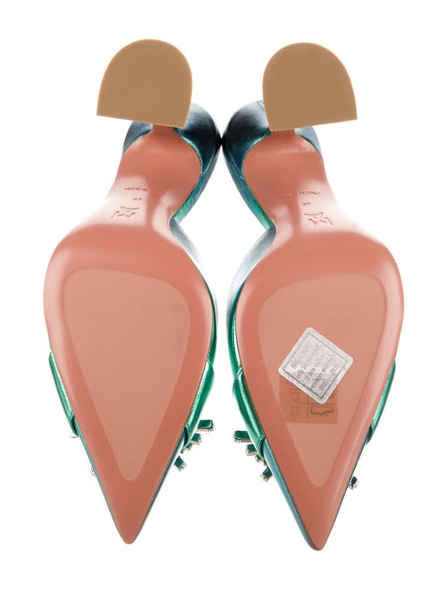 Amina Muaddi Begum Leather Mules