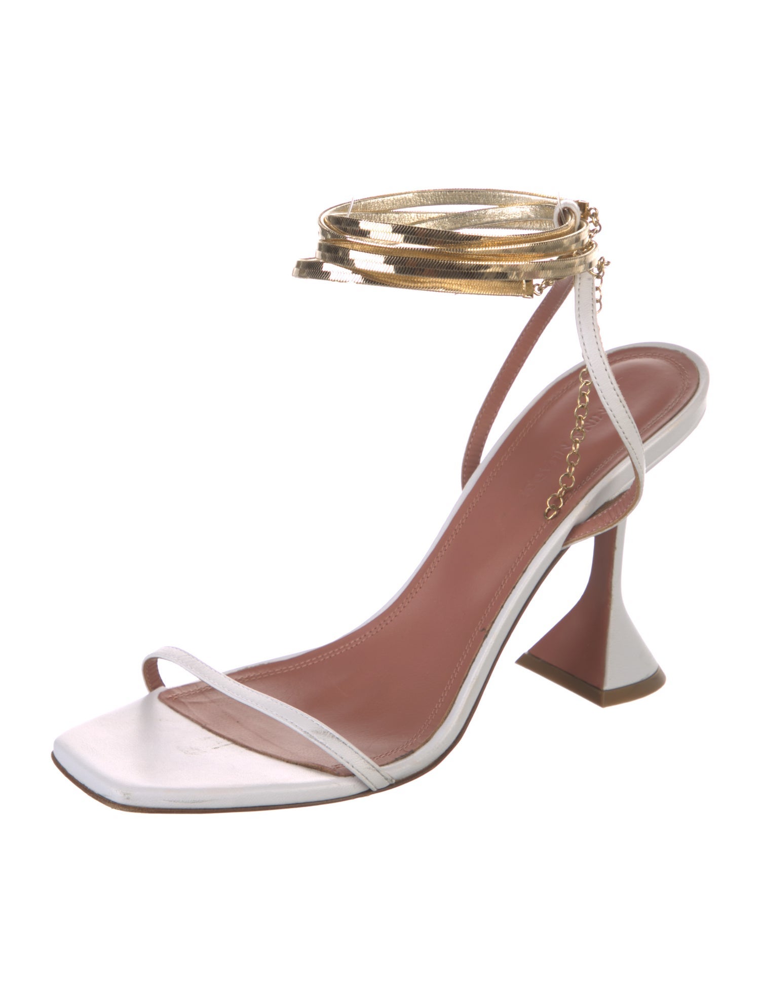 Amina Muaddi Henson Leather Sandals