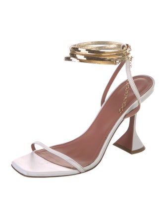 Amina Muaddi Henson Leather Sandals