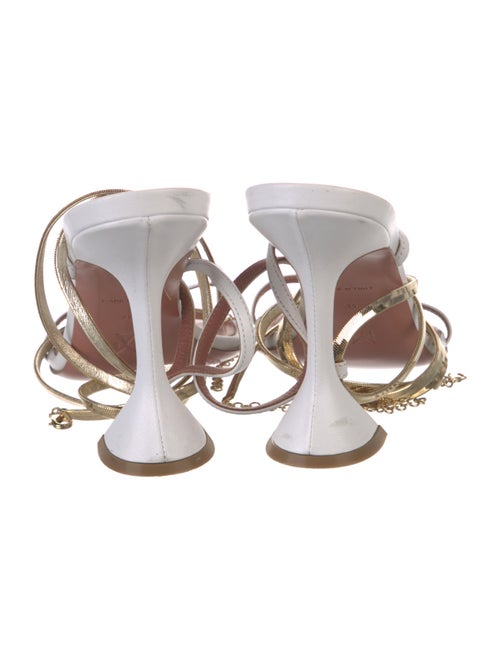 Amina Muaddi Henson Leather Sandals