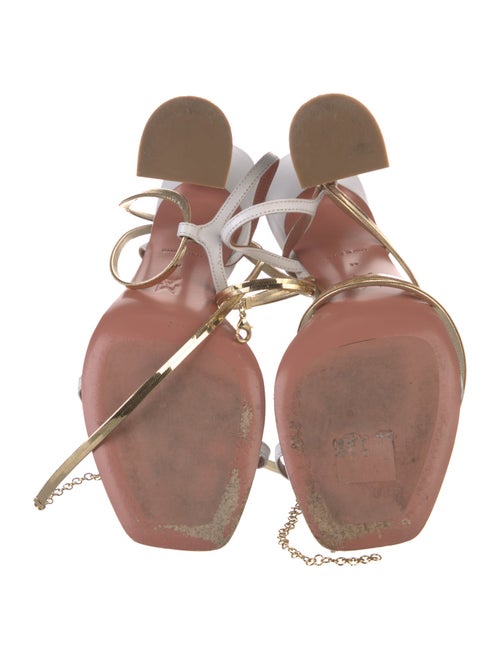 Amina Muaddi Henson Leather Sandals