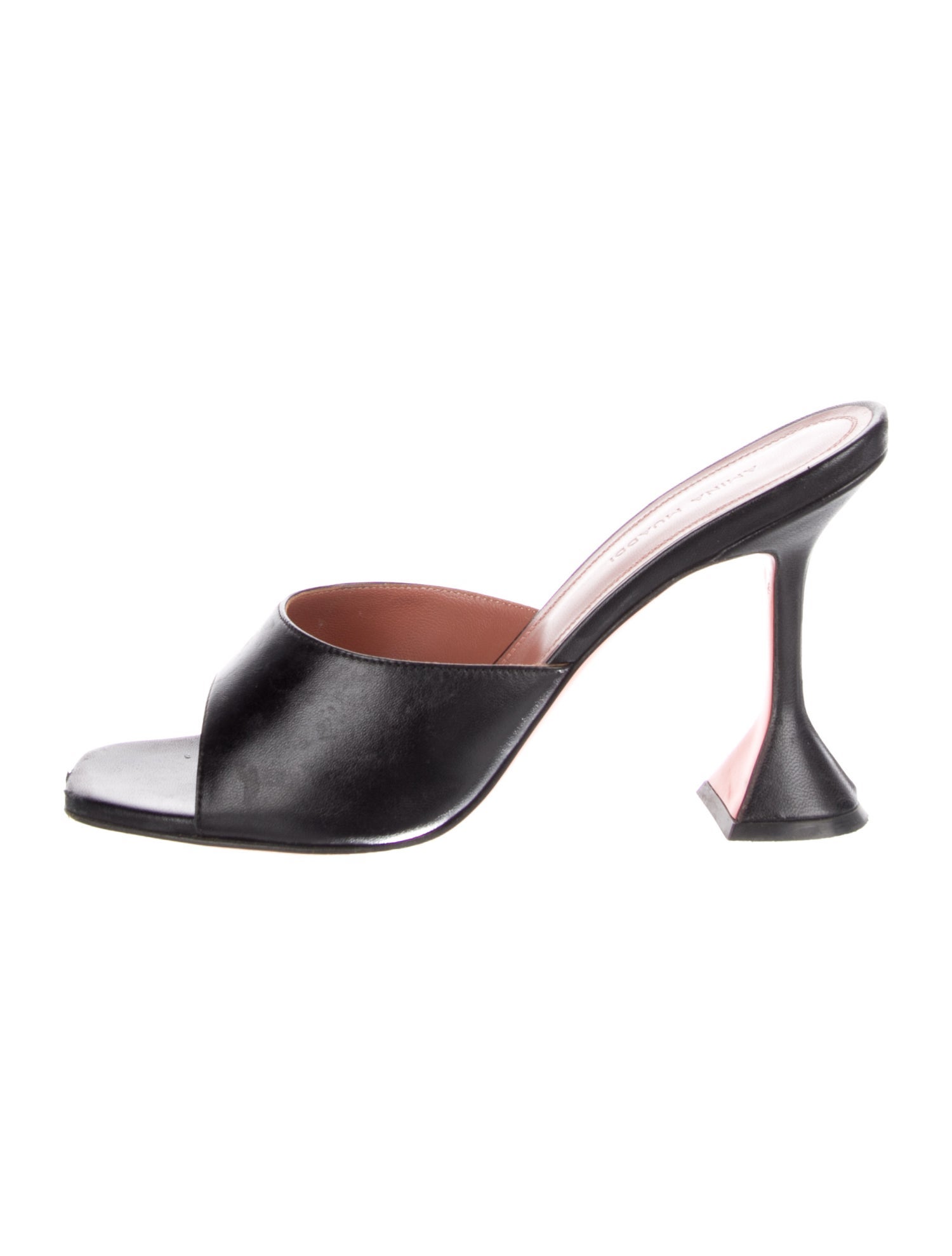 Amina Muaddi Lupita Leather Slides