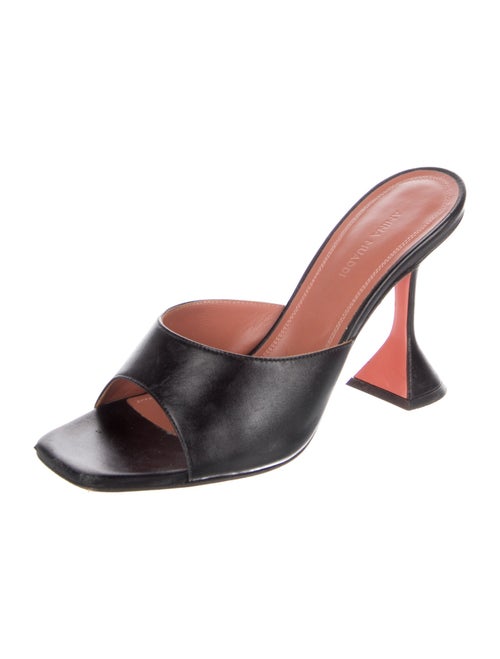 Amina Muaddi Lupita Leather Slides
