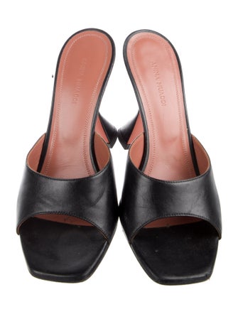 Amina Muaddi Lupita Leather Slides