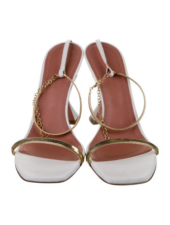 Amina Muaddi Henson Leather Sandals