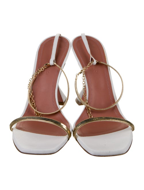 Amina Muaddi Henson Leather Sandals