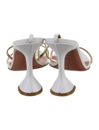 Amina Muaddi Henson Leather Sandals