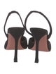 Amina Muaddi Camelia Satin Slingback Pumps