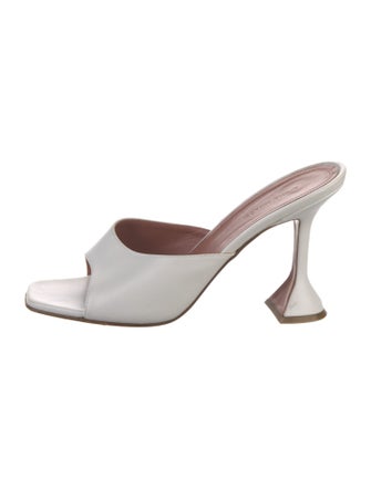 Amina Muaddi Lupita Leather Slides