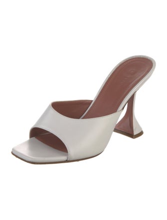 Amina Muaddi Lupita Leather Slides