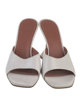 Amina Muaddi Lupita Leather Slides