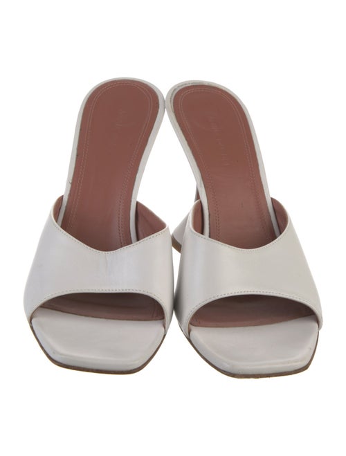 Amina Muaddi Lupita Leather Slides