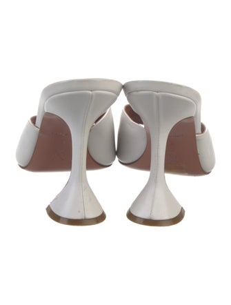 Amina Muaddi Lupita Leather Slides