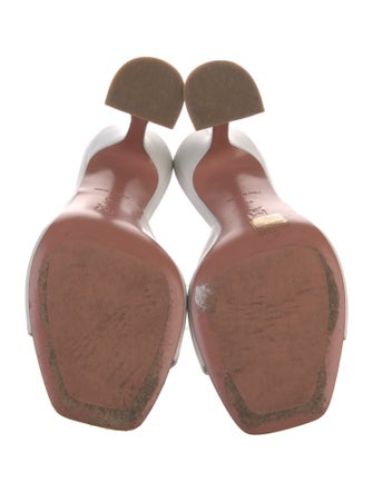 Amina Muaddi Lupita Leather Slides