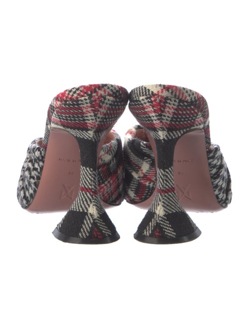 Amina Muaddi Wool Printed Mules