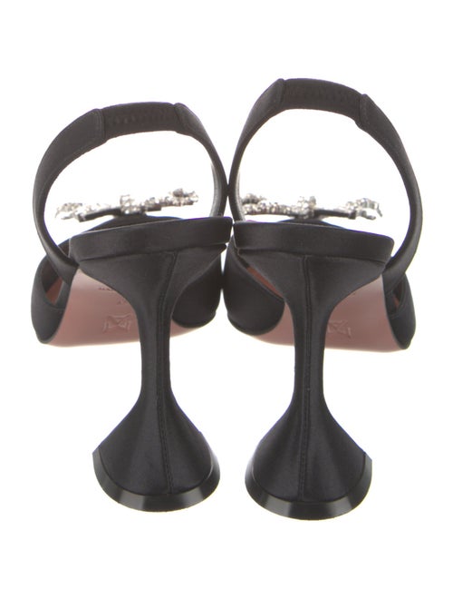 Amina Muaddi Rosie Satin Slingback Pumps