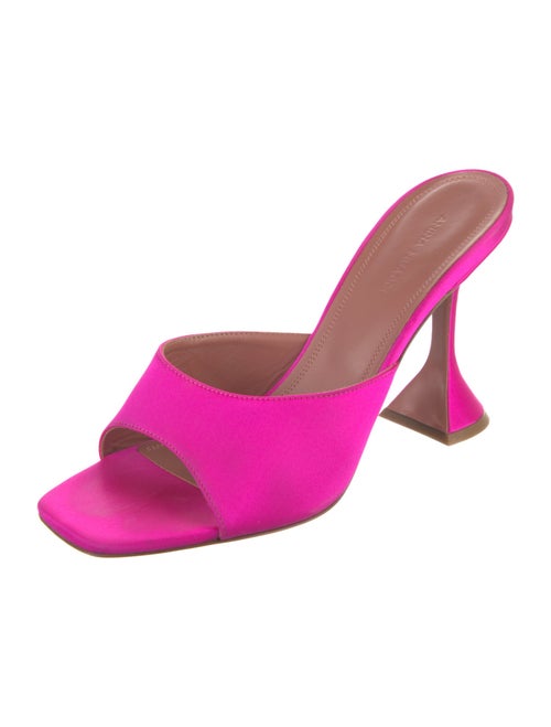 Amina Muaddi Lupita Satin Slides