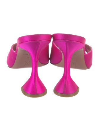 Amina Muaddi Lupita Satin Slides