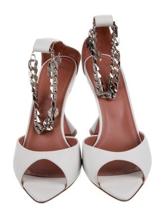 AWGE x Amina Muaddi Flacko Leather D'Orsay Pumps