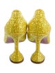 Amina Muaddi Glitter Glitter Accents Pumps