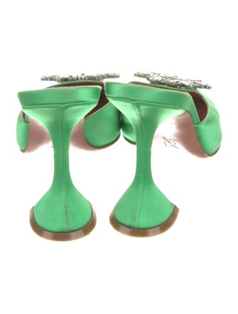 Amina Muaddi Begum Satin Mules