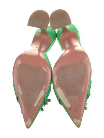 Amina Muaddi Begum Satin Mules