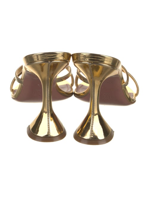 Amina Muaddi Henson Patent Leather Slides