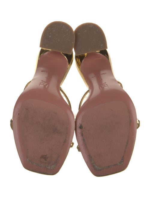 Amina Muaddi Henson Patent Leather Slides