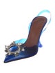 Amina Muaddi Begum Glass PVC Slingback Pumps