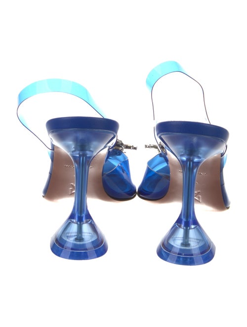 Amina Muaddi Begum Glass PVC Slingback Pumps