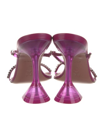 Amina Muaddi Gilda Leather Slides